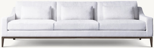 Italia Slope Arm 3-Cushion Sofa - Metal Base