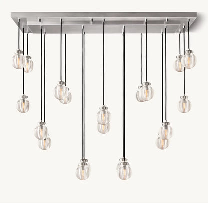 Pearl Rectangular Chandelier 54"