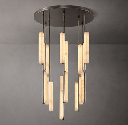 Audubon Alabaster Round Chandelier 40"