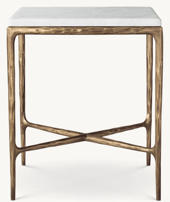 Thaddeus Marble Square Bedside Table