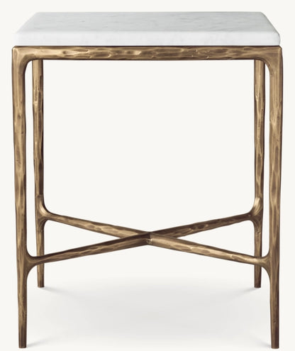 Thaddeus Marble Square Bedside Table