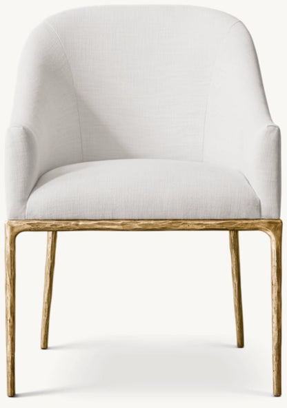Thaddeus Slope Fabric Dining Armchair
