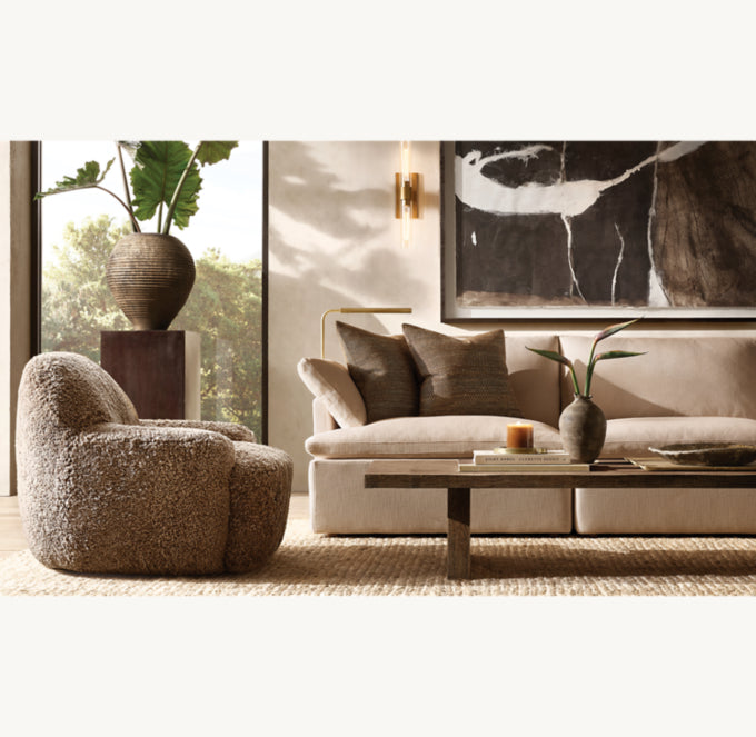 Cloud Modular Track Arm 3-Piece Sofa