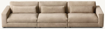 Lugano Modular Leather 3-Piece Sofa
