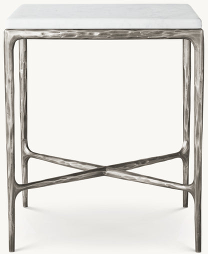 Thaddeus Marble Square Bedside Table