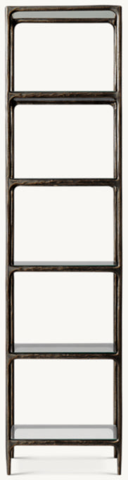 Thaddeus Narrow Glass Shelving