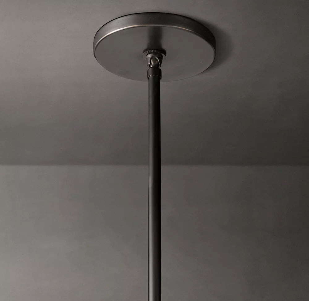 Ravelle Milk Glass Pendant 12"