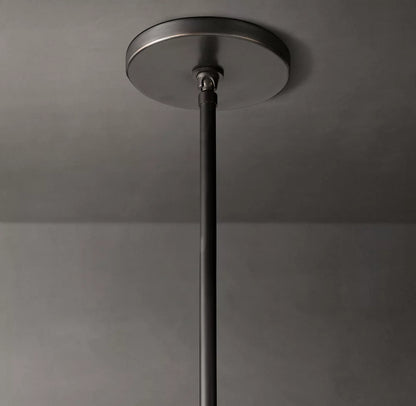 Ravelle Milk Glass Pendant 12"