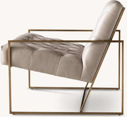 Marsden tufted Leather Chair