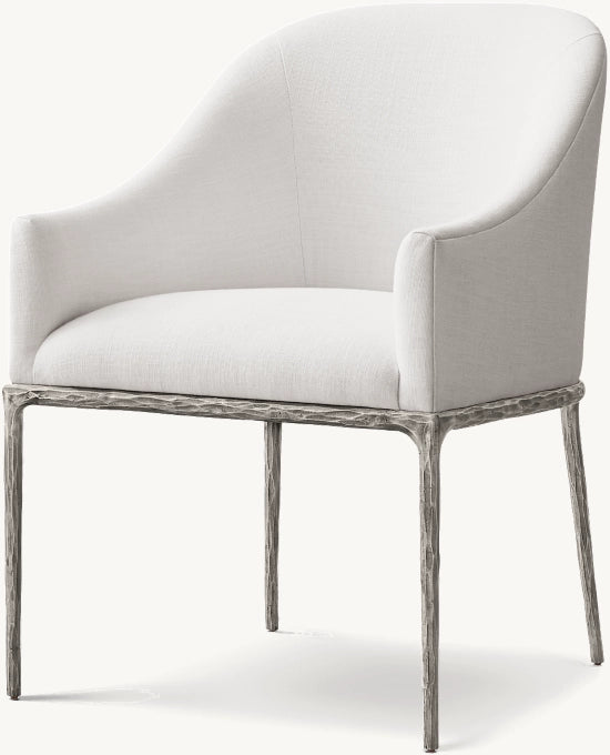 Thaddeus Slope Fabric Dining Armchair