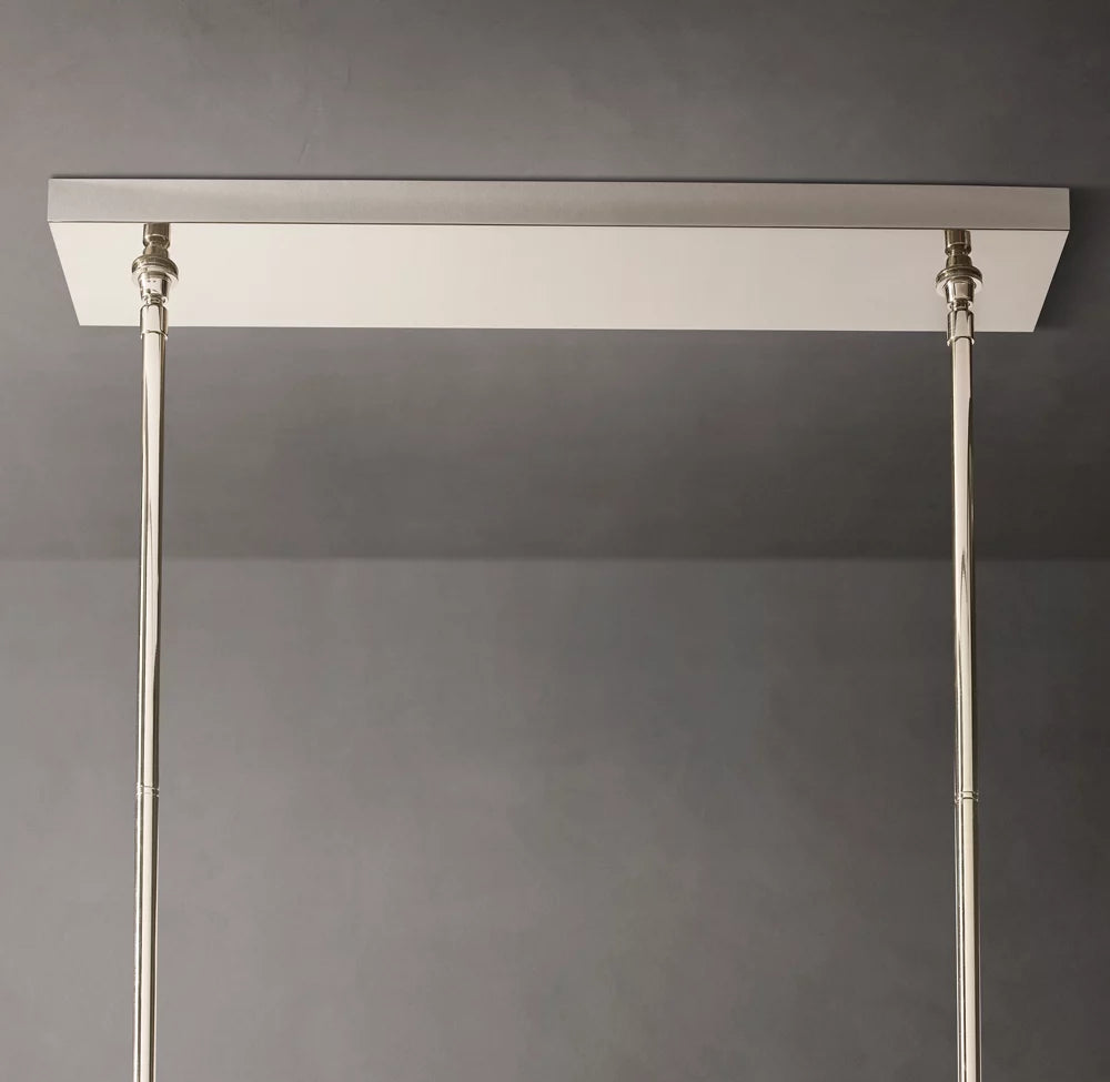 Boule De Cristal Clear Glass Double Linear Chandelier 60"