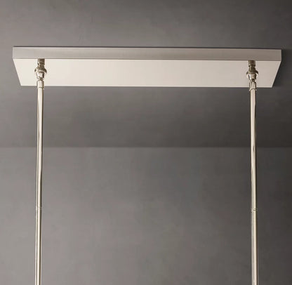 Boule De Cristal Clear Glass Double Linear Chandelier 60"