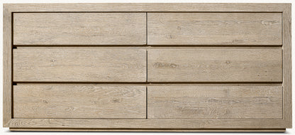 Drifted Reclaimed Oak 6-Drawer Dresser