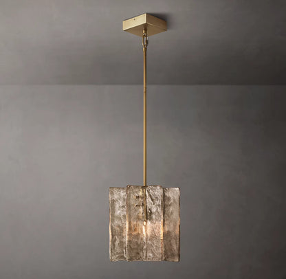 Lattice Smoke Glass Pendant