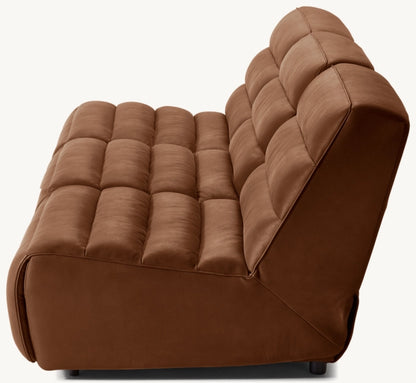 Chelsea Recliner Modular Leather Armless 3-Piece Sofa