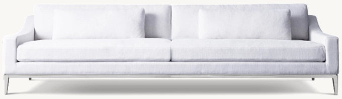 Italia Slope Arm Sofa - Metal Base