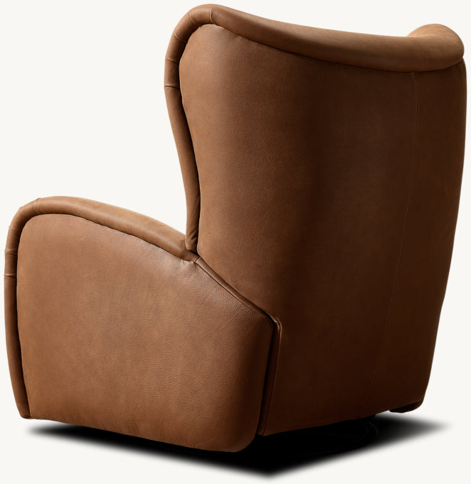 Gianna Leather Swivel Recliner