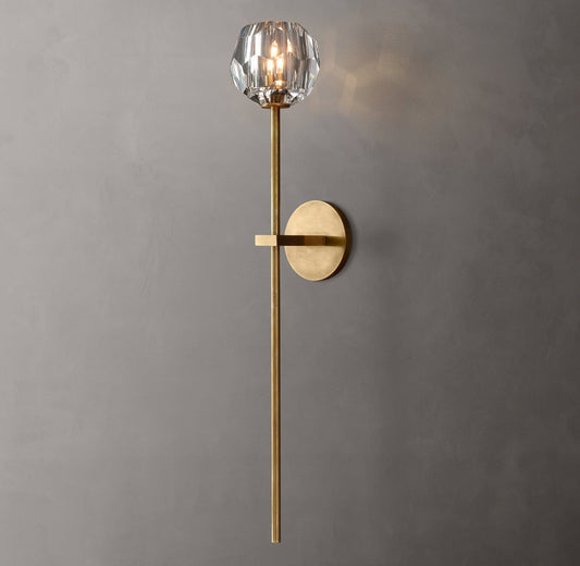Boule de Cristal Clear Glass Grand Sconce