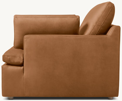 Cloud Track Arm Leather Chair