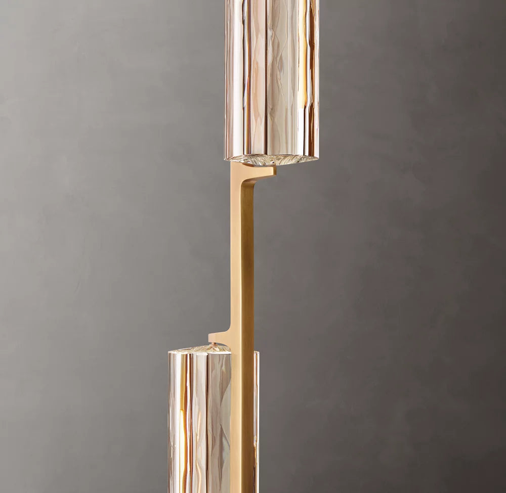 Audubon Crystal Linear Chandelier 54"