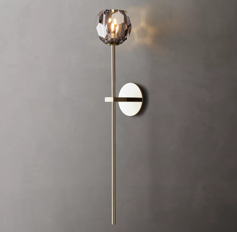 Boule de Cristal Smoke Glass Grand Sconce