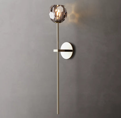 Boule de Cristal Smoke Glass Grand Sconce