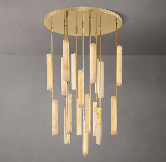 Audubon Alabaster Round Chandelier 40"
