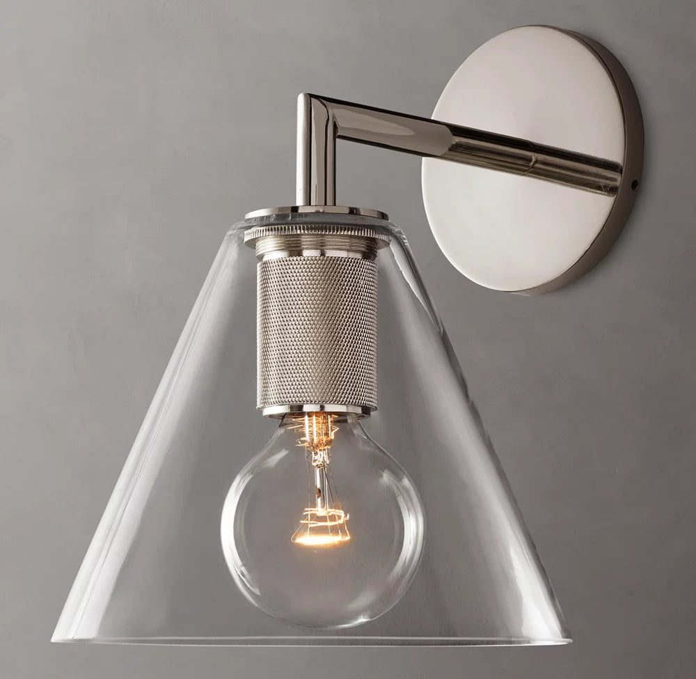 Utilitaire Funnel Shade Sconce