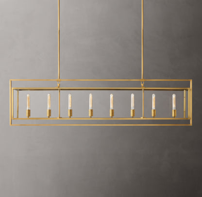 Beckman Rectangular Chandelier 72"