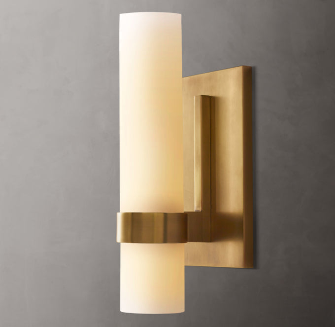 Ravelle Milk Glass Sconce