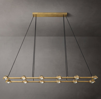 Éclatant Rectangular Chandelier 72"