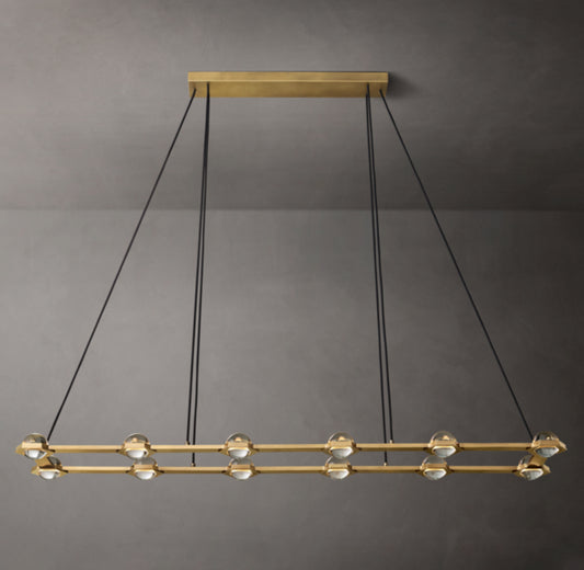 Éclatant Rectangular Chandelier 72"