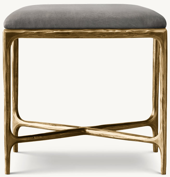 Thaddeus Leather Stool