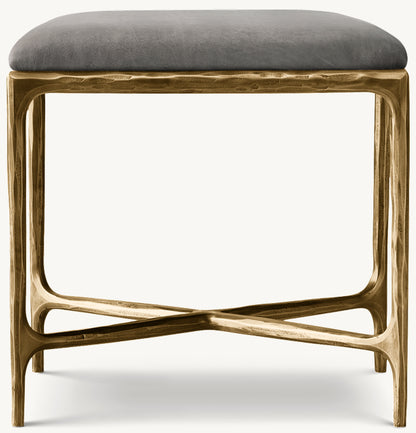 Thaddeus Leather Stool