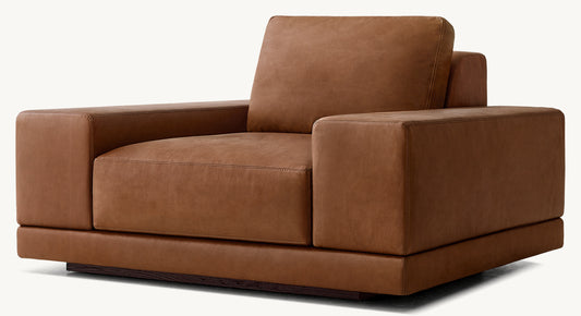 Cortona Full Cushion Back Leather Chair