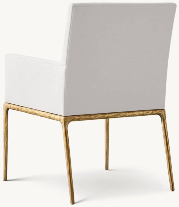 Thaddeus Track Fabric Dining Armchair