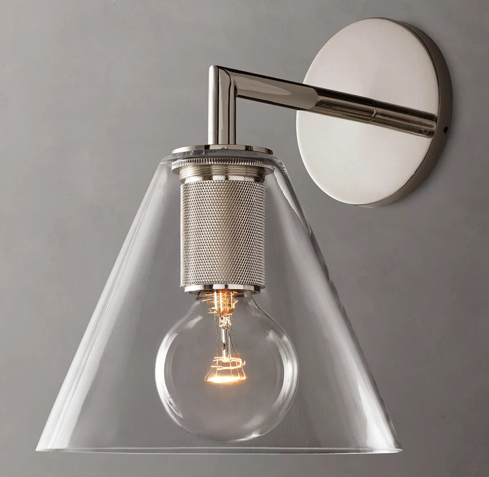 Utilitaire Funnel Shade Sconce
