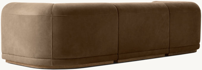 Bond Modular Leather 3-Piece Sofa