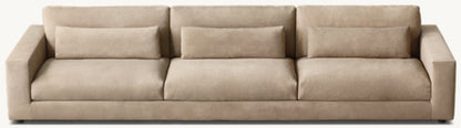 Lugano Leather 3-Cushion Sofa