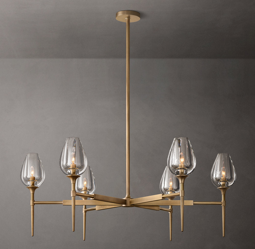 Tulip Round Chandelier 42"