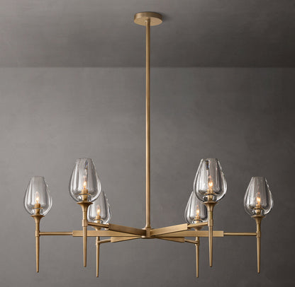 Tulip Round Chandelier 42"