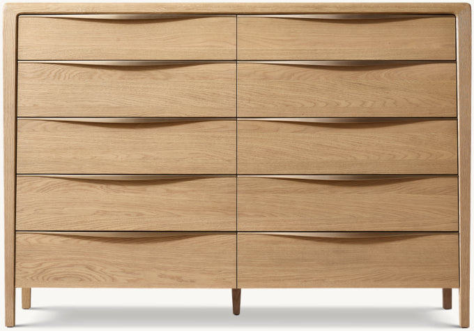 Gael Oak 10-Drawer Dresser