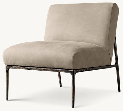 Thaddeus Leather Armless Chair