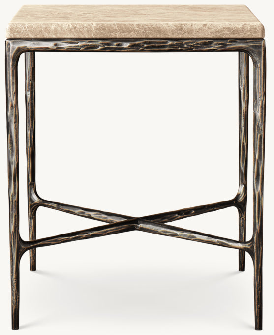 Thaddeus Marble Square Bedside Table