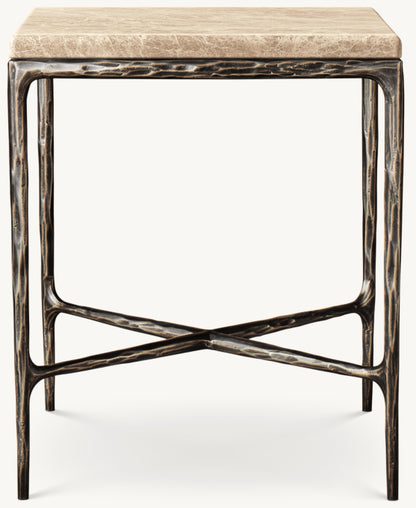 Thaddeus Marble Square Bedside Table