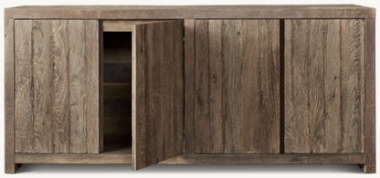 Reclaimed Rustic Oak 4-Door Sideboard