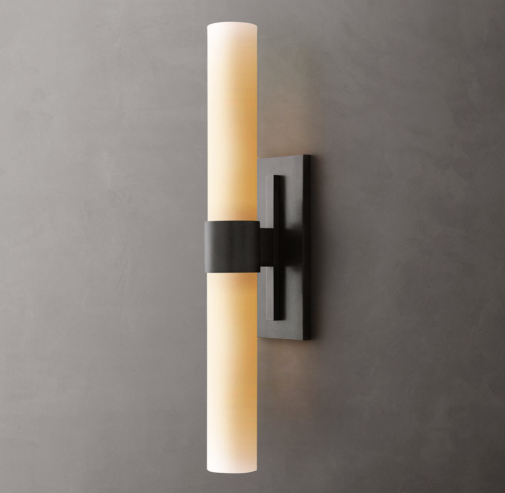 Ravelle Milk Glass Linear Sconce
