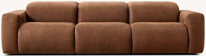 Blake Recliner Modular Leather 3-Piece Sofa