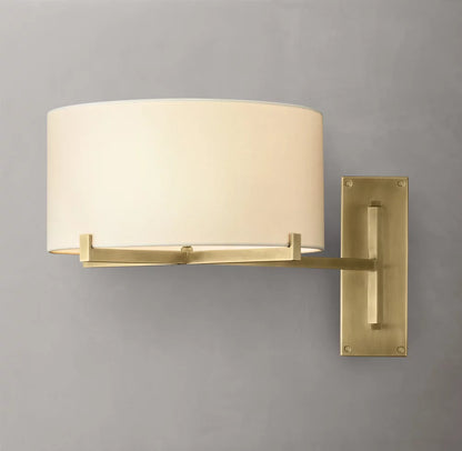 Pauillac Drum Shade Swing-Arm Sconce