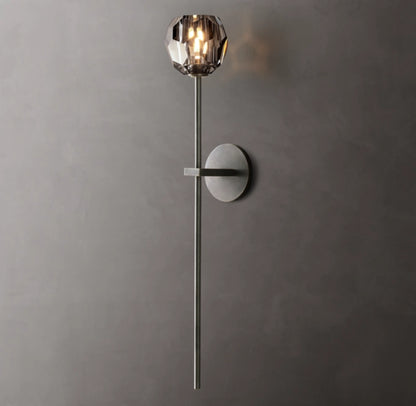 Boule de Cristal Smoke Glass Grand Sconce